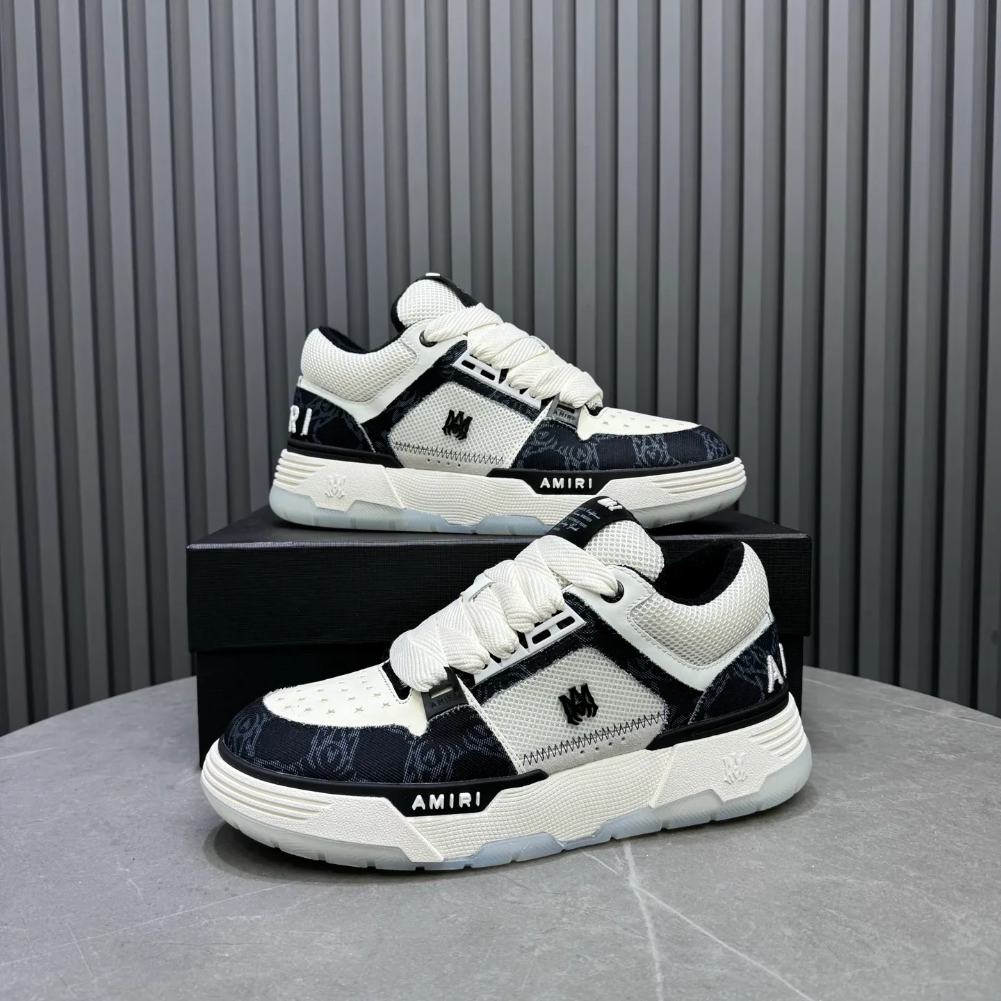 Men's shoes 💰660💰 AMIRI AMIRI trendy brand hot sale 🔥 Available all year round, couples 💑 Official website synchronization Imported fabrics 1⃣️ vs 1⃣️ replica, original factory special original sole, 35-45 (45. non-refundable)
